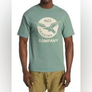 Reese Cooper SS21 RCI Trading Company Eagle Graphic Tee Shirt Green Size Medium